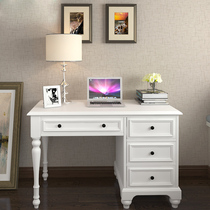American solid wood desk Bookshelf combination Study desk Writing desk Computer desktop desk Simple childrens desk