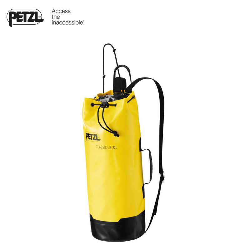 French PETZL Climbing CLASSIQUE Caving Backpack 22 liters waterproof abrasion resistant bucket bag adventure bag C03