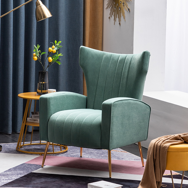 Lazy sofa small apartment high back Nordic light luxury leisure single home bedroom balcony net red small sofa