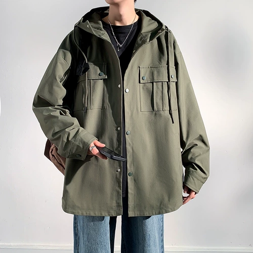 Осенняя куртка для отдыха, оверсайз, подходит для подростков