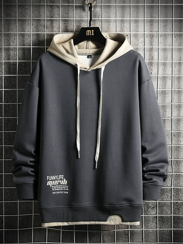 Модная шерстяная демисезонная куртка с капюшоном, осенняя, большой размер