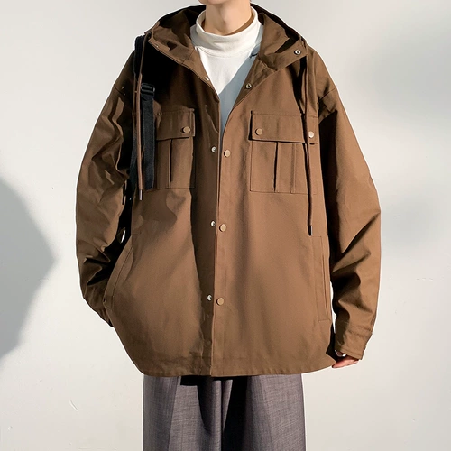 Осенняя куртка для отдыха, оверсайз, подходит для подростков