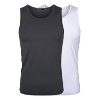 Модальный жилет-дарк серой+белый