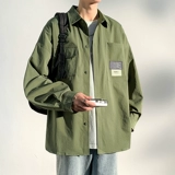 Трендовая рубашка для отдыха, осенняя куртка, оверсайз, подходит для подростков