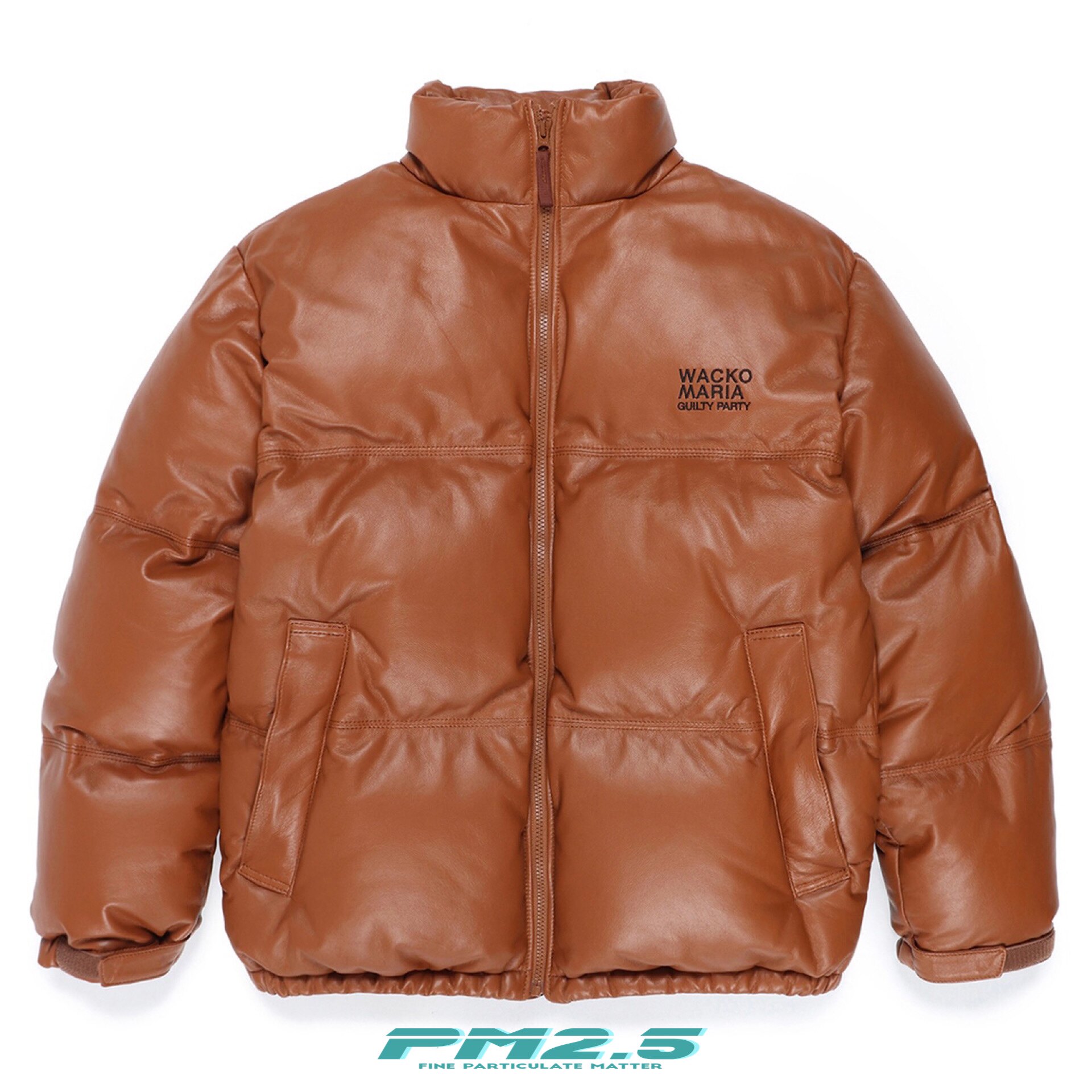 WACKOMARIA новый полный овчина леопард вкладыш вниз куртка пальто LEATHER DOWN JACKET 