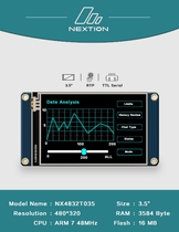 Nextion NX4832T035 3 5 inch human-computer interface HMI basic English version official genuine