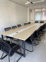 Conference table long table office long table negotiation table table table and chair combination simple modern large table conference room reception table