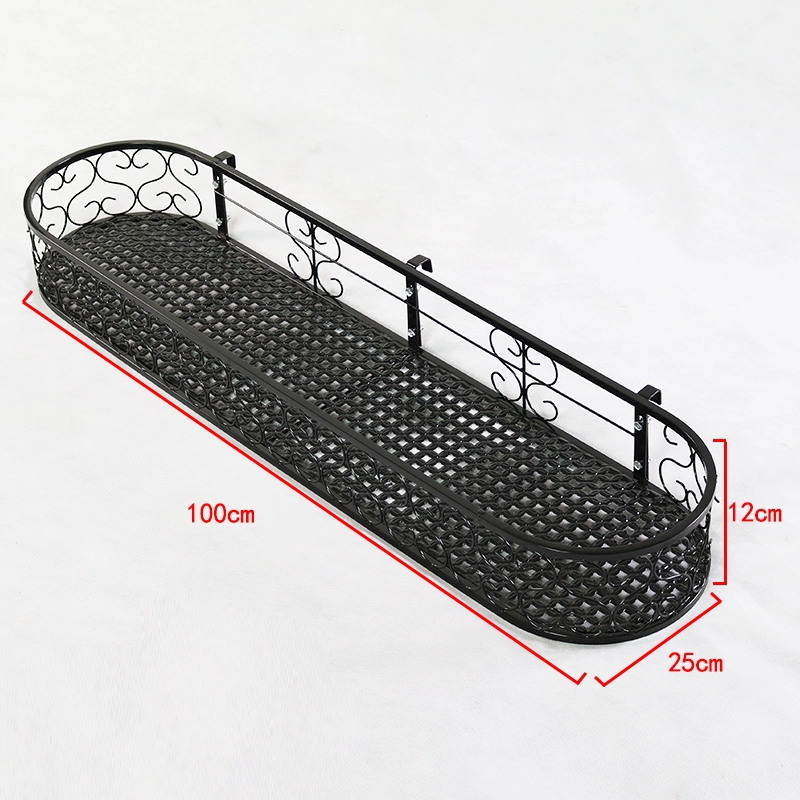 Bệ cửa sổ giá hoa ban công ban công sắt mọng nước treo chậu hoa giá trong nhà nhà cây giá trưng bày cửa sổ giá lưới an toàn chung cư 