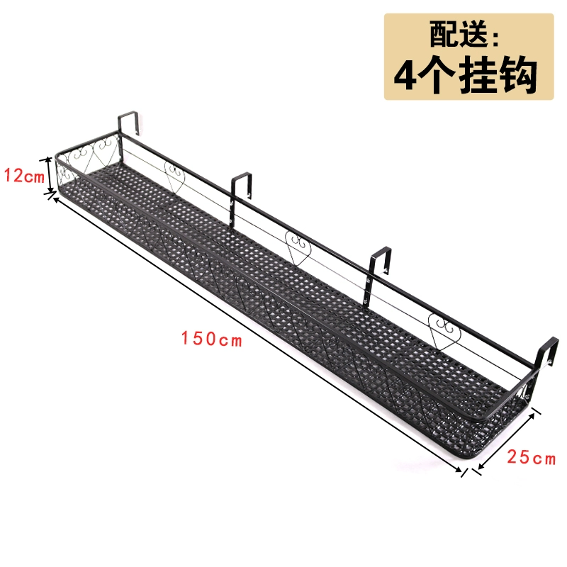 Giá hoa có giá để đồ ban công chậu hoa giá treo mọng nước giá sắt nhiều lớp giá treo bệ cửa sổ lan can ngoài trời chống thấm nước giá sắt treo chậu hoa 