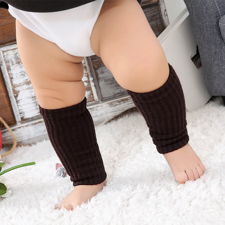 Knitted Wool Leg Warmers for Babies, Thickened for Autumn and Winter, Suitable for 1-2 Year Old Toddlers, Wool Foot Warmers
