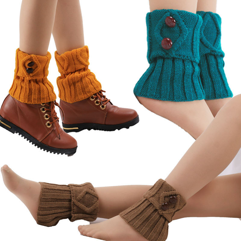 Shoe Covers for Women, Knitted Wool Sock Covers, Knitted Leg Warmers, Wool Boot Covers, Short Ankle Protectors, Warm Ankle Sleeves, Ankle Protectors