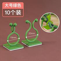 Climbing Vines Fixer Free of perforated nails Wall Self-adhesive green plant Climbing Clips Wiring Vines Outdoor Living-room Flower Wall Flowers