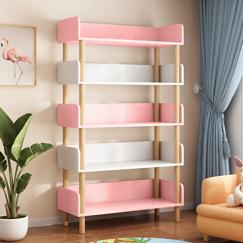 Bookshelves Shelve Ground Simple Solid Wood Small Multilayer Children Students Creative Bedroom Containing Floor Shelf Home Bookcase