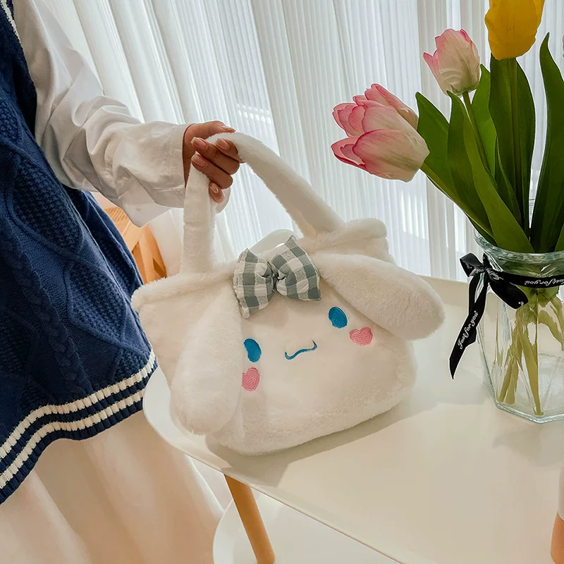 [Плюшевая сумка Санрио Kuromi Рюкзак My Melody Cinnamoroll хранение]
