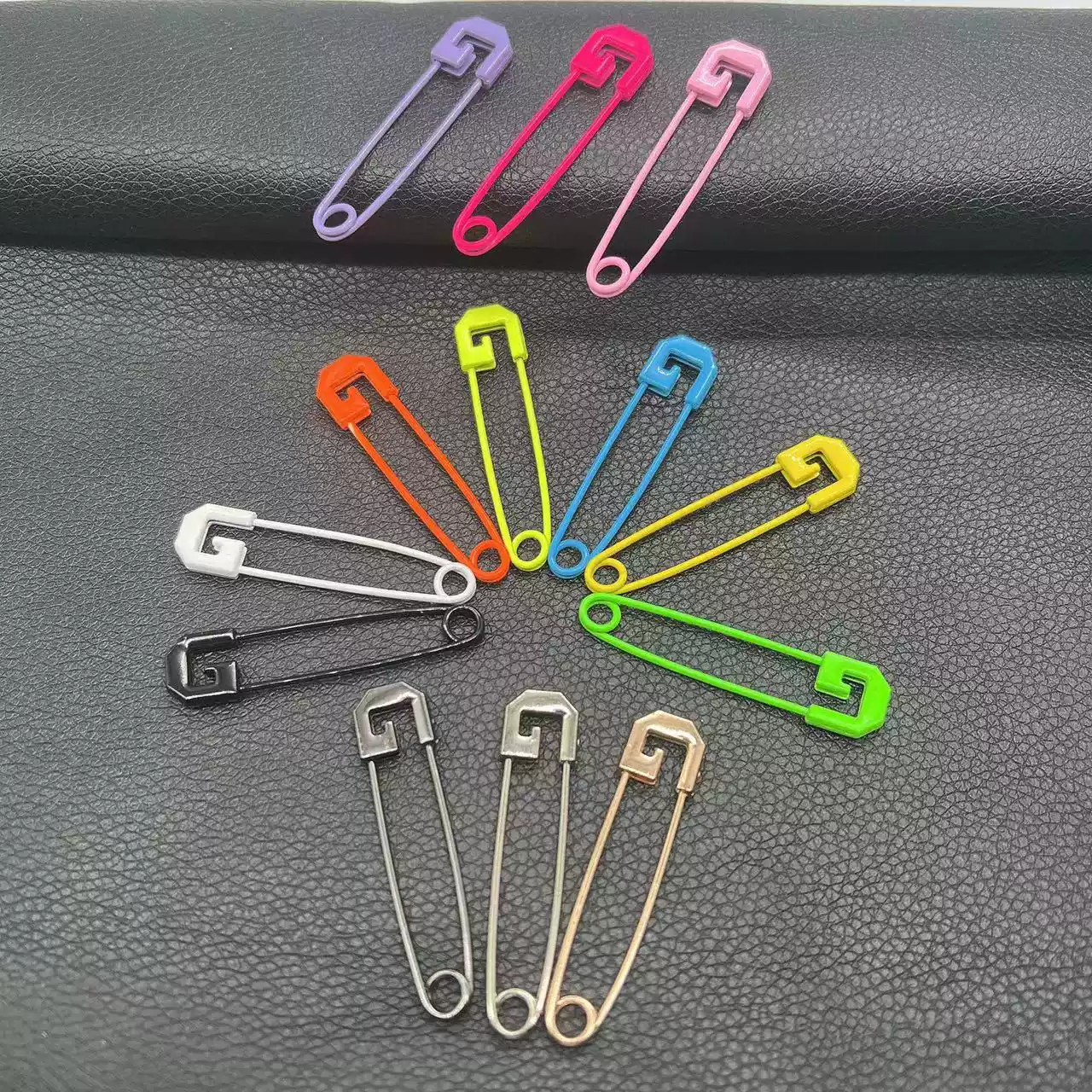 彩色大別針加粗超大安全扣針固定衣服鎖針金屬胸針毛衣