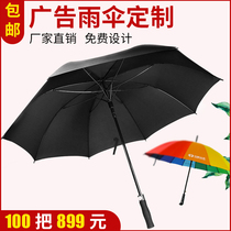 Customized Umbrella Advertising Umbrella Folding Umbrella Creative Gift Printing logo Customized Business Long Handle Umbrella Customized