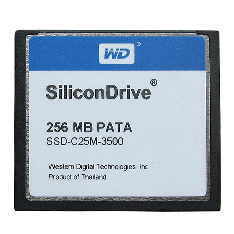 WD SiliconDrive CF 256MB PATA SSD-C25M-3500 Industrial Level CF Card 256M-Taob