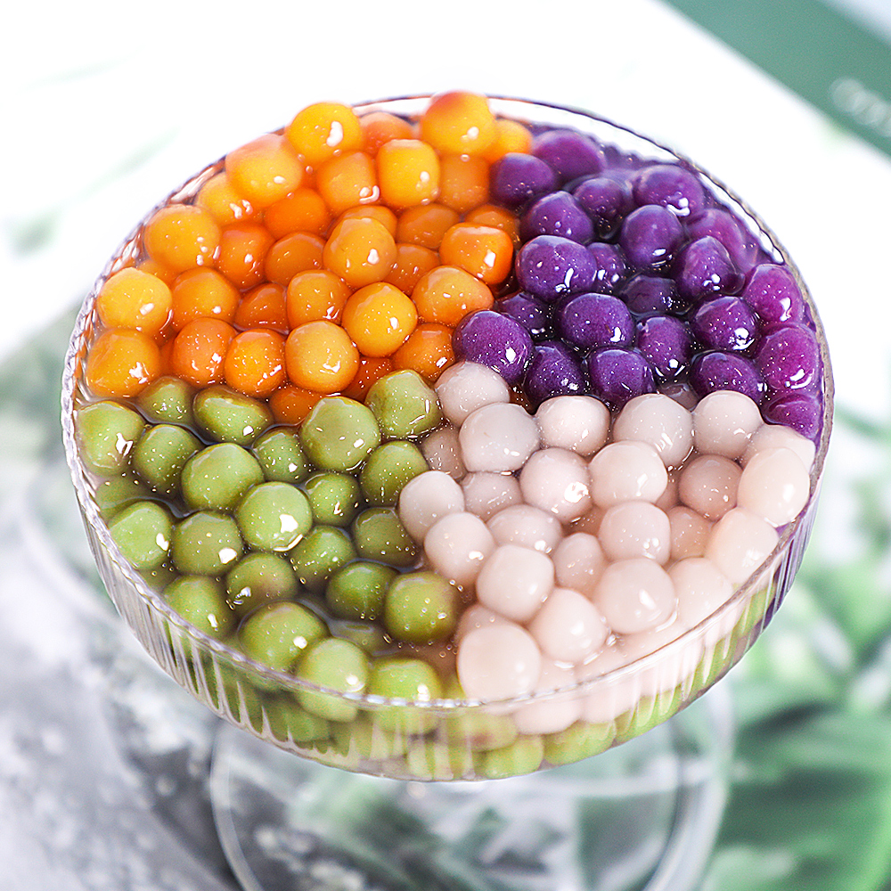 Longshan Xiao Yuan Yuan Yuan Tao Yuan Tao Milk Tea Special Four Color sticky rice Round Commercial