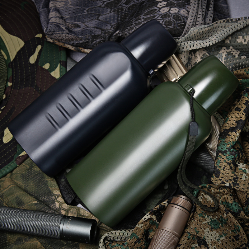 Outdoor military fan supplies Military KETTLE sports KETTLE 304 stainless steel thermos PORTABLE large capacity KETTLE 500ML