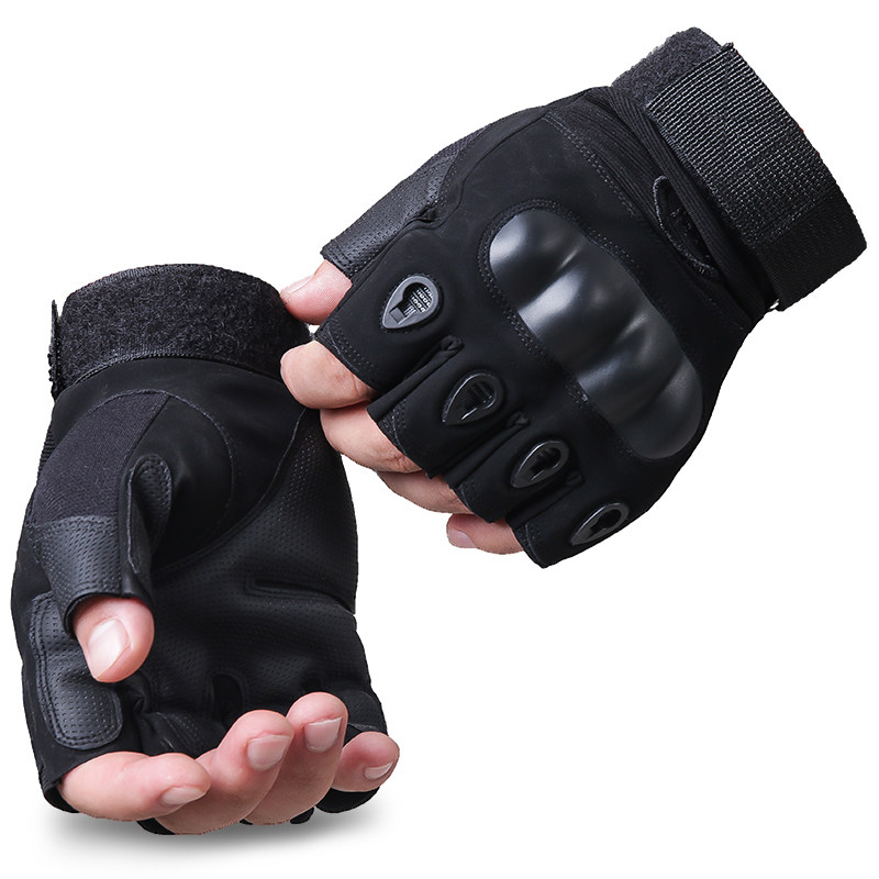 Tactical gloves Half-finger anti-cut military fans are equipped with field combat training gloves anti-impact half-finger camouflage fighting gloves