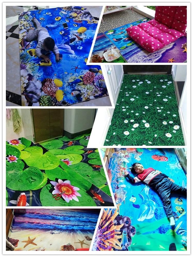 Phim hoạt hình 3D trẻ em bò chăn vào phòng khách sofa bàn cà phê phòng ngủ cạnh giường vệ sinh phòng tắm thảm chống trượt - Thảm thảm đồ chơi cho bé