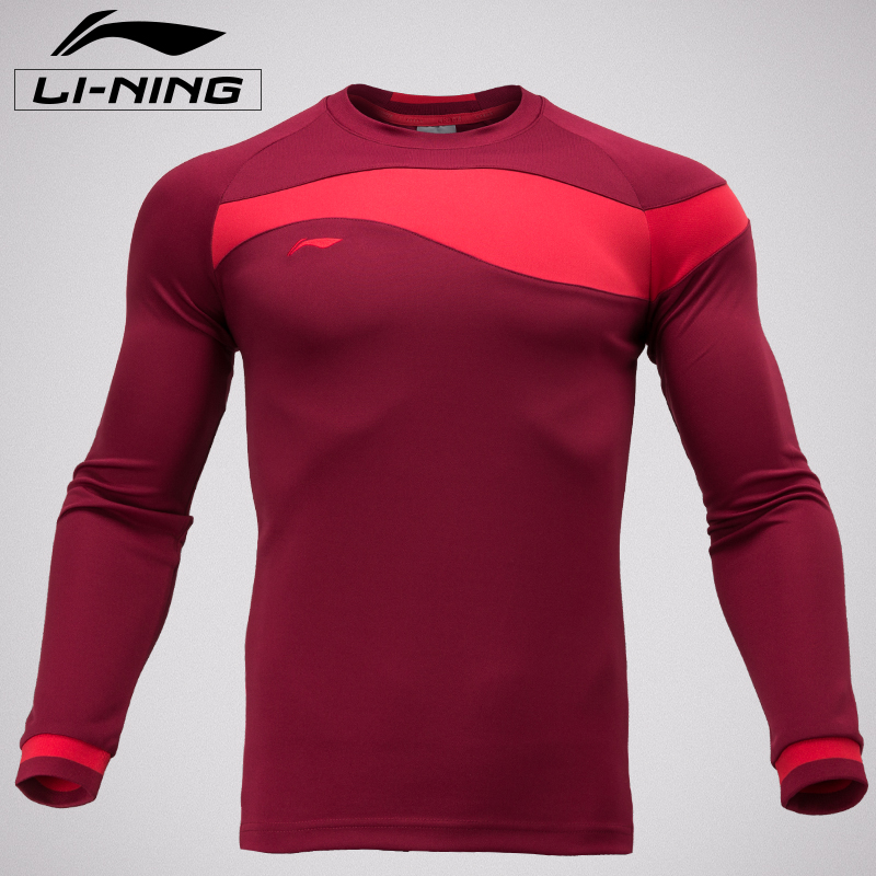 Li Ning Sports Sleeve Head Casual Blouse Male Long Sleeve Football Uniform Football Training Wear print Customized Blouse T-shirt Jacket