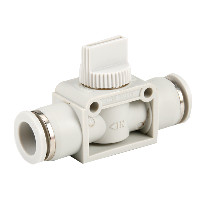 Hand valve switch Plastic pipe valve HVFF-4 6 8 10 12 Pneumatic quick connector HVFF connector switch