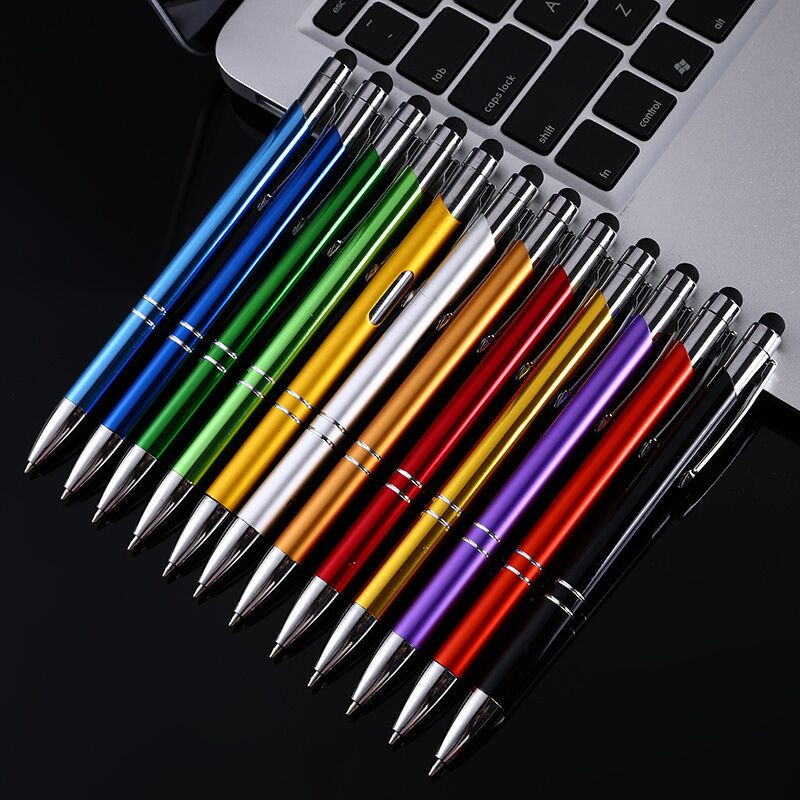 Creative Metal Touch Screen Ballpoint Pen Press Signature Pen Capacitive Touch Ballpoint Pen Business Gift Pen Customization