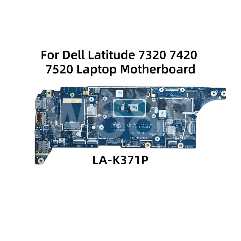 Dell Dell Latitude7320 Motherboard 7420 7520 I7-1185G7 16g La-K371P