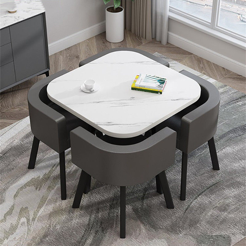 Simple reception negotiation table office lounge area balcony small round table light luxury leisure reception negotiation table and chairs bar