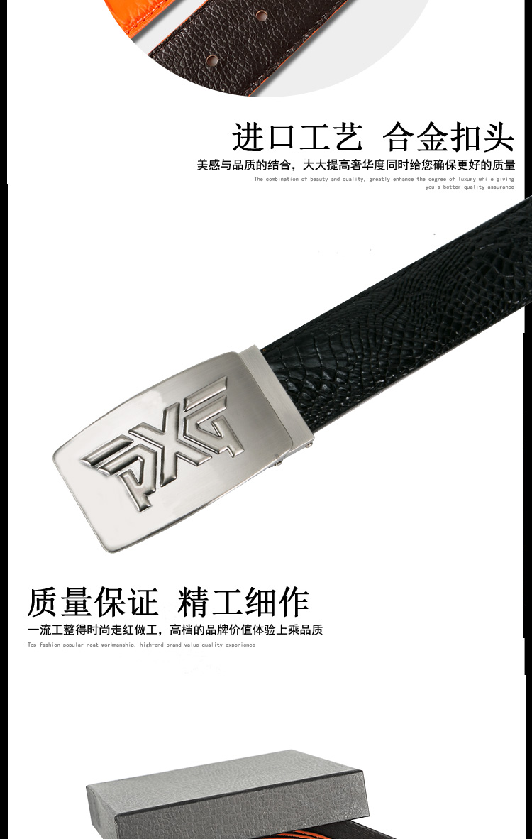 New PXG Golf Belt của Nam Giới Thời Trang Da Bình Thường Quần Belt GOLF Thể Thao Giản Dị Vành Đai 	bộ gậy đánh golf titleist	