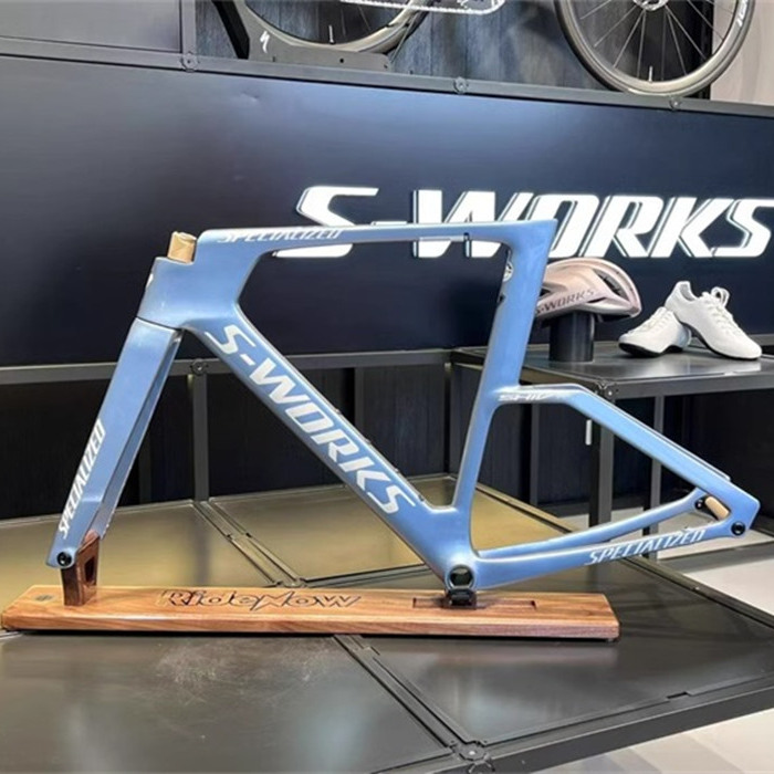 Ridenow Road Bike Frame Display Stand, Bicycle Parking Rack, Solid Wood Frame, Multi-Purpose Display Rack for Bike Shops