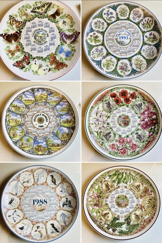 Vintage Collectible British Wedgwood Annual Calendar Plate 10inch Birthday Anniversary Gift