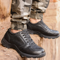 Winter low-help tactical shoes mens ultra-light combat training shoes outdoor training hiking shoes tactical shoes leather sports shoes