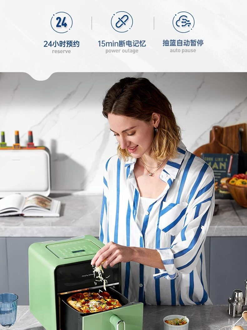 MORPHY RICHARDS аэрофритюрница для дома новая модель с паровой обжаркой большой емкости многофункциональная компактная с обзорным окном