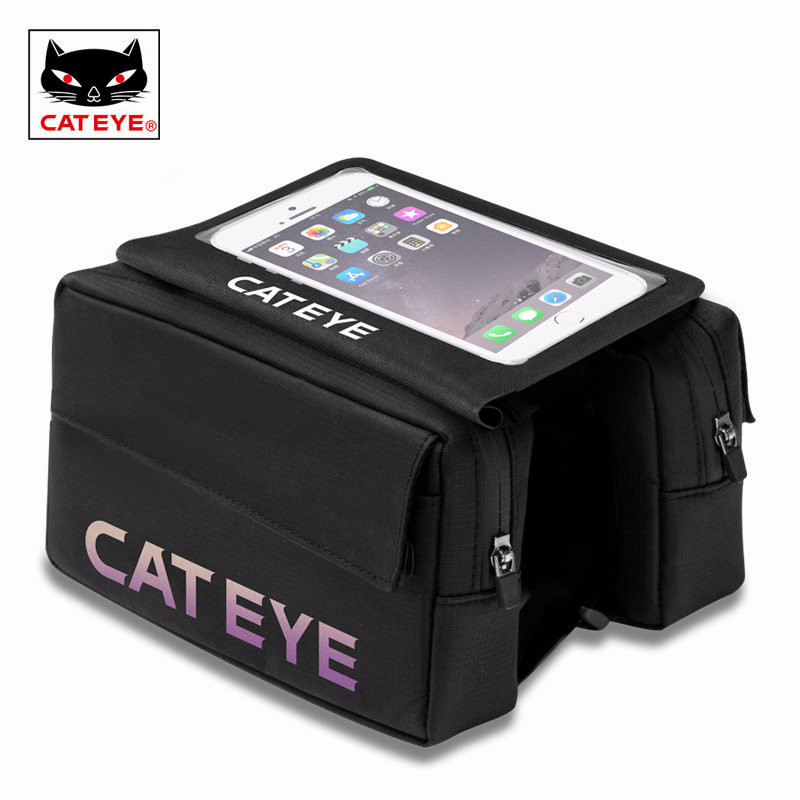 CATEYE cat eye bike bag front beam bag climbing car bag touch phone bag upper tube bag waterproof saddle bag