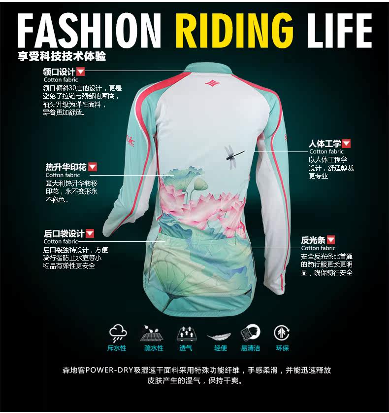 Tenue de cyclisme femme SANTIC - Ref 2216022 Image 53