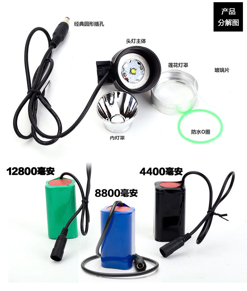 Eclairage pour vélo KINGSIR - phare - Ref 2398857 Image 35