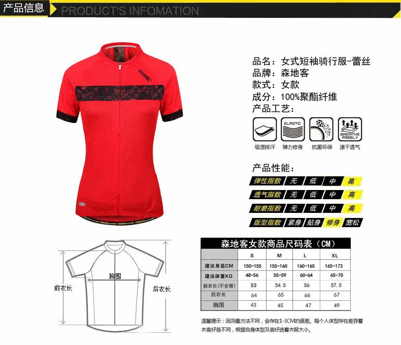 Tenue de cyclisme femme SANTIC - Ref 2216022 Image 22