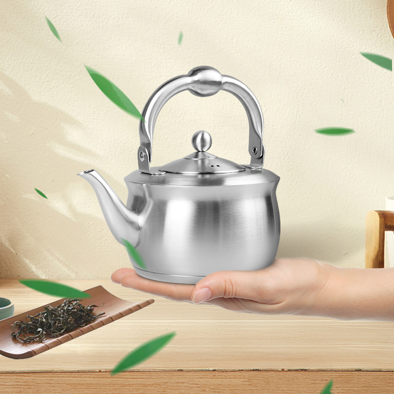 Taiwan 304 stainless steel boiling kettle thickened with filter screen bubble teapot kung-fu teapot gas induction cookers
