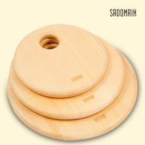 Taiwan Sendman thermal insulation mat pot mat beech wood table mat Western placard bowl mat plate mat solid wood anti-scalding pot mat