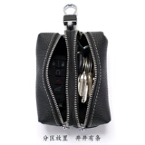 Двухэтажная вместительная и большая ключница, универсальная кожаная система хранения, из натуральной кожи, воловья кожа