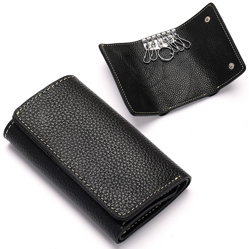 Multifunction Key Bag Men Genuine Leather Upscale Containing Small Mini Woman's Money Bag Carpack Two-in-one Body Cow Leather