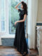 Small evening dress female banquet temperament high-end light luxury niche black noble high-end sense dinner dress host