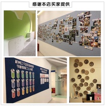 Puruo felt board photo wall work display wall message board background wall bulletin board wall decoration wall sticker back glue