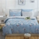 Bộ đồ giường cotton bốn mảnh đơn giản Bộ đồ giường cotton mùa xuân và mùa hè 1,5m1,8 mét chăn ga gối chăn 4 bộ