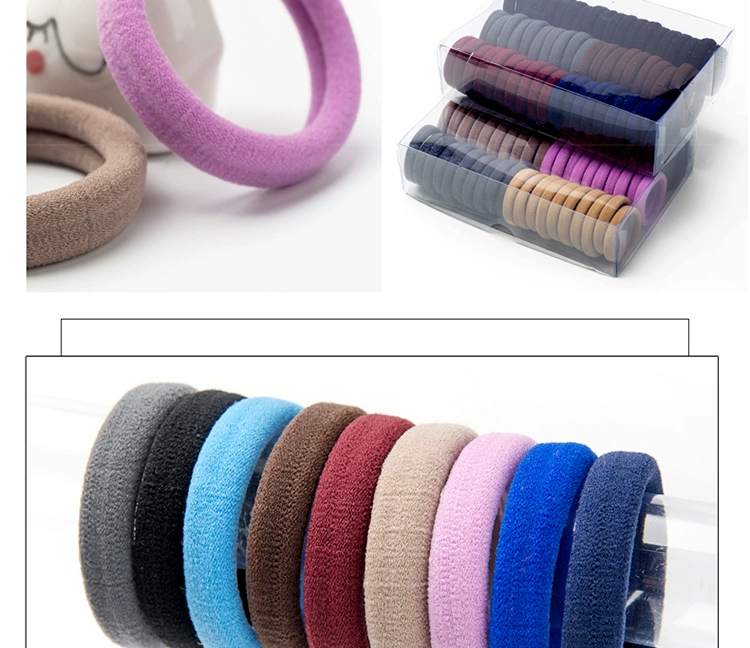 Thêm 40 hộp băng cao su liền mạch headband tóc vòng tóc dây buộc cao đàn hồi tóc - Phụ kiện tóc