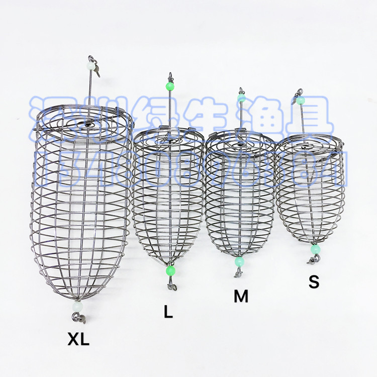 不锈钢诱饵笼海钓船钓南极虾笼大青针南油诱鱼笼鸡鱼笼活饵打窝器-Taobao