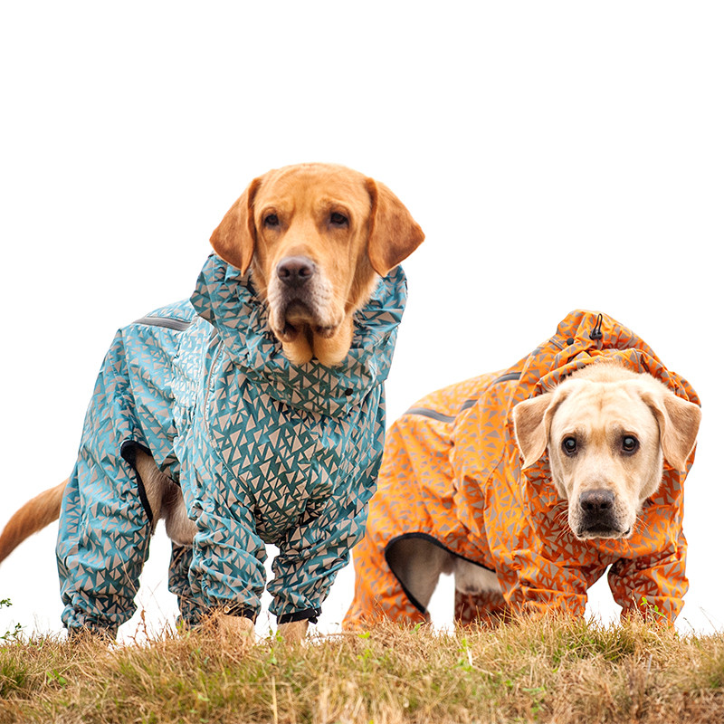 Ke Xue doctrine triangle reflective jacket pet dog four-legged all-inclusive raincoat golden hair edge shepherd small, medium and large dog