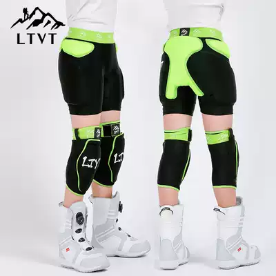 LTVT ski gear set full set of hip protection pants for children's adult roller skating gear knee pads breathable skating